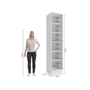 Alacena Despensa 50cm 1 Puerta MDF Kappesberg Blanco