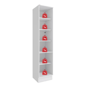 Alacena Despensa 50cm 1 Puerta MDF Kappesberg Blanco
