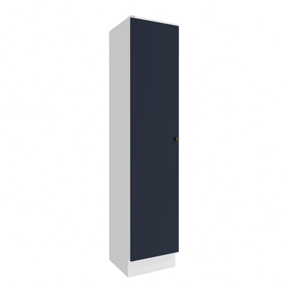 Alacena Despensa 50cm 1 Puerta MDF Kappesberg Blanco/Azul