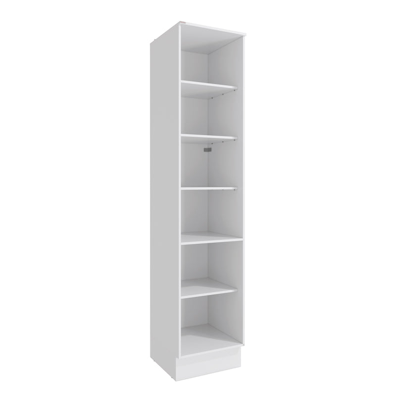 Alacena Despensa 50cm 1 Puerta MDF Kappesberg Blanco/Azul