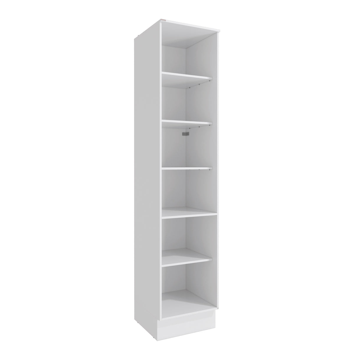 Alacena Despensa 50cm 1 Puerta MDF Kappesberg Blanco/Marrón