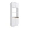 Torre para Horno y Microondas 70cm MDF Kappesberg Blanco