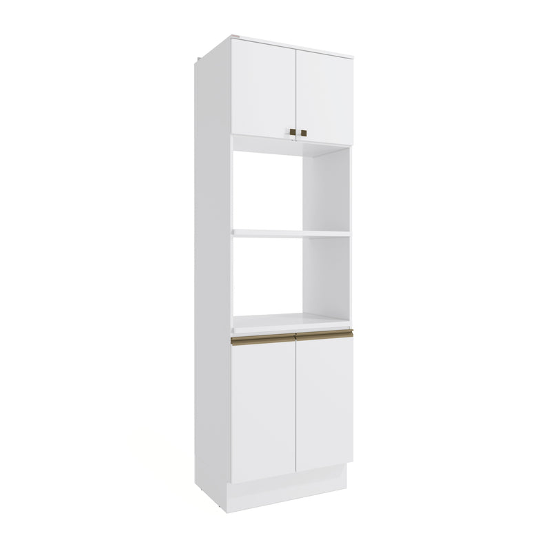 Torre para Horno y Microondas 70cm MDF Kappesberg Blanco