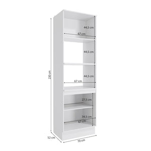 Torre para Horno y Microondas 70cm MDF Kappesberg Blanco