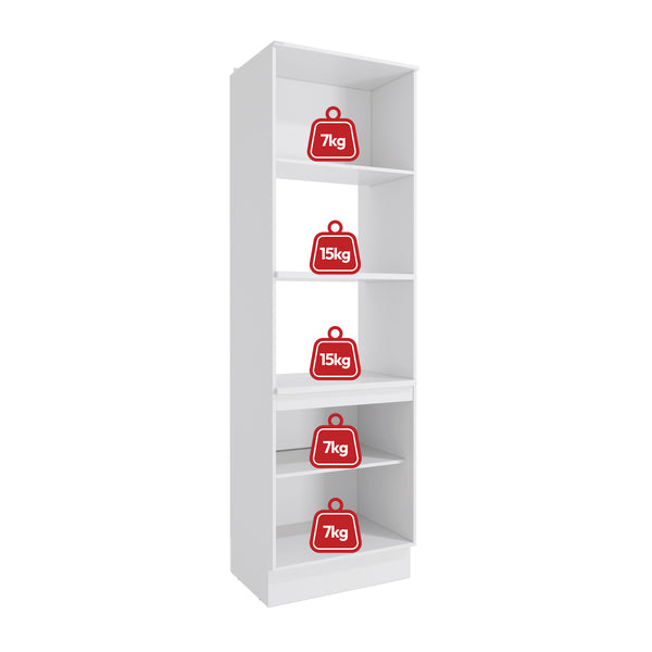 Torre para Horno y Microondas 70cm MDF Kappesberg Blanco