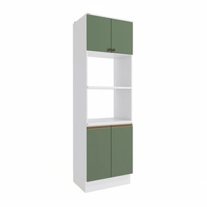 Torre para Horno y Microondas 70cm Kappesberg Blanco/Verde