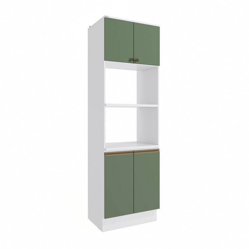 Torre para Horno y Microondas 70cm Kappesberg Blanco/Verde