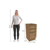 Gabinete Inferior 40cm 3 Cajones Kappesberg Marrón