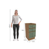 Gabinete Inferior 40cm 3 Cajones Kappesberg Marrón/Verde