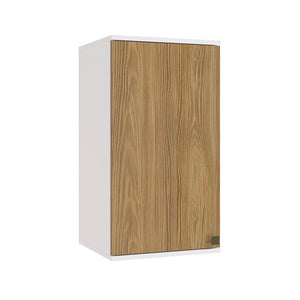 Alacena Aérea 40cm MDF 1 Puerta Kappesberg Blanco/Marrón
