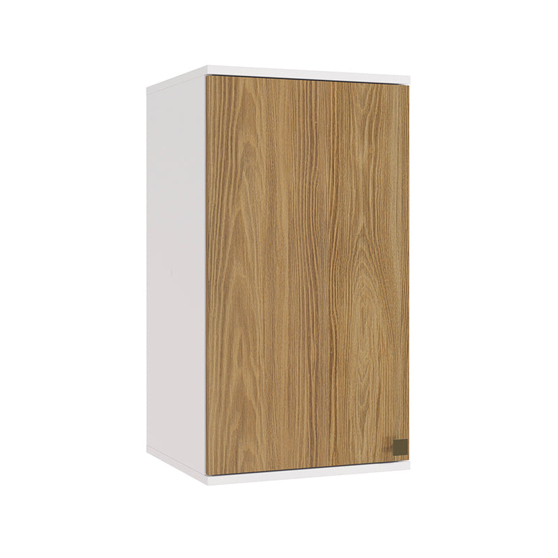 Alacena Aérea 40cm MDF 1 Puerta Kappesberg Blanco/Marrón