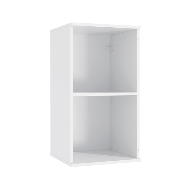 Alacena Aérea 40cm MDF 1 Puerta Kappesberg Blanco/Marrón
