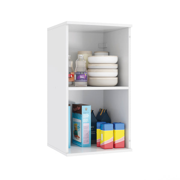 Alacena Aérea 40cm MDF 1 Puerta Kappesberg Blanco/Marrón