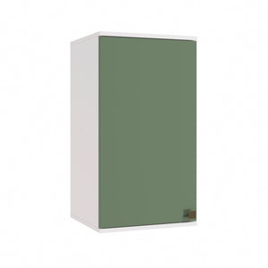 Alacena Aérea 40cm MDF 1 Puerta Kappesberg Blanco/Verde