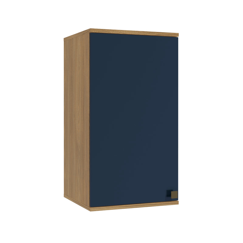 Alacena Aérea 40cm MDF 1 Puerta Kappesberg Marrón/Azul