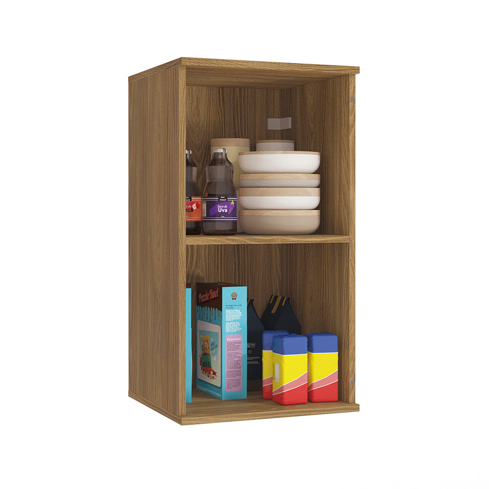 Alacena Aérea 40cm MDF 1 Puerta Kappesberg Marrón/Blanco