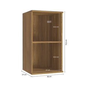 Alacena Aérea 40cm MDF 1 Puerta Kappesberg Marrón/Blanco