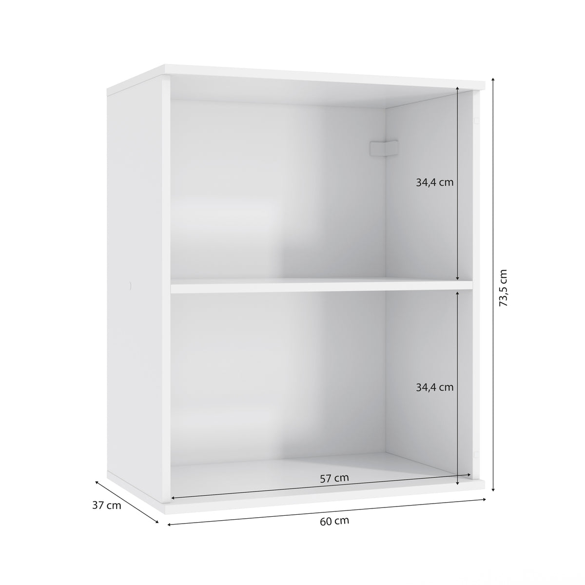 Alacena Aérea 60cm MDF 1 Puerta Kappesberg Blanco/Azul