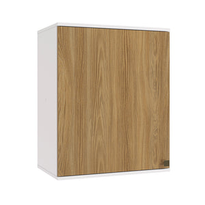 Alacena Aérea 60cm MDF 1 Puerta Kappesberg Blanco/Marrón