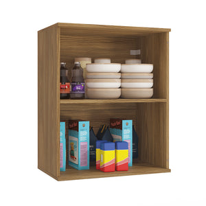 Alacena Aérea 60cm MDF 1 Puerta Kappesberg Marrón/Blanco