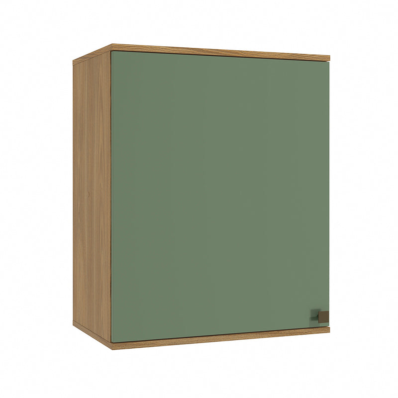 Alacena Aérea 60cm MDF 1 Puerta Kappesberg Marrón/Verde