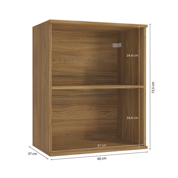 Alacena Aérea 60cm MDF 1 Puerta Kappesberg Marrón/Verde