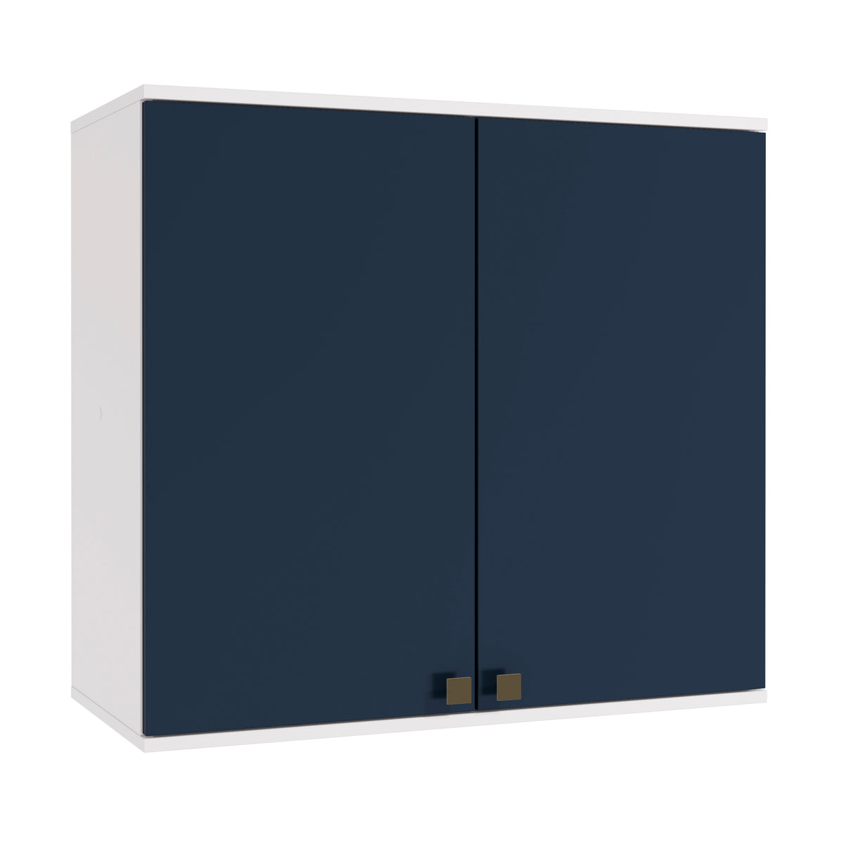 Alacena Aérea 80cm MDF 2 Puertas Kappesberg Blanco/Azul