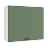 Alacena Aérea 80cm MDF 2 Puertas Kappesberg Blanco/Verde