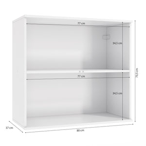 Alacena Aérea 80cm MDF 2 Puertas Kappesberg Blanco/Verde
