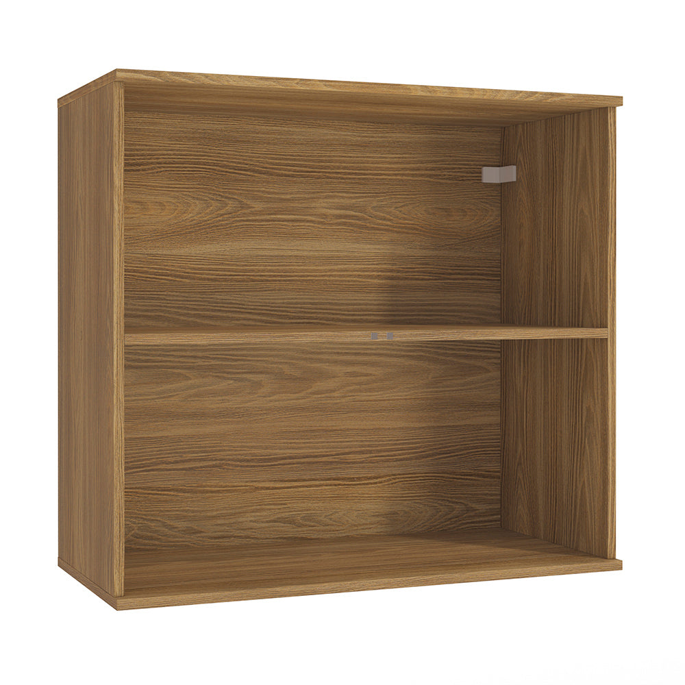 Alacena Aérea 80cm MDF 2 Puertas Kappesberg Marrón/Blanco