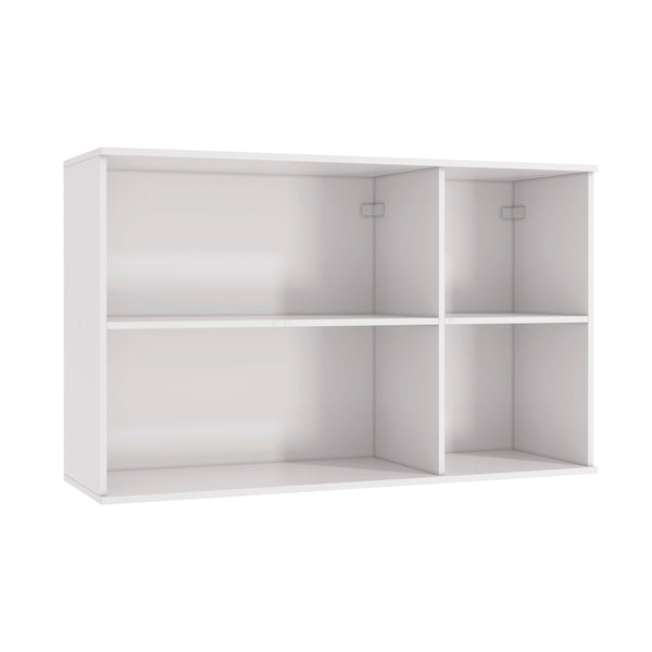Alacena Aérea 120cm MDF 3 Puertas Kappesberg Blanco/Marrón