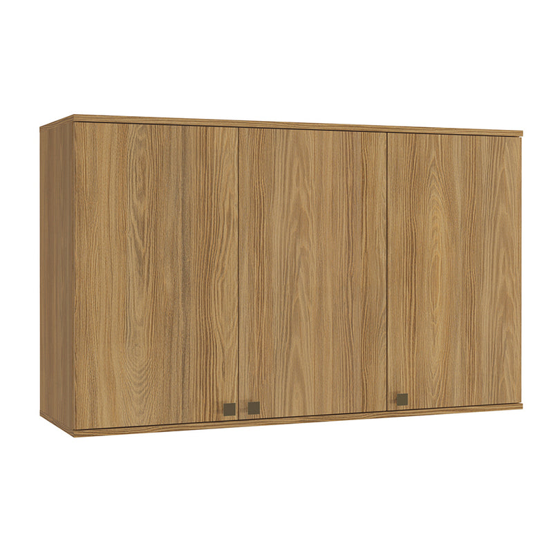 Alacena Aérea 120cm MDF 3 Puertas Kappesberg Marrón