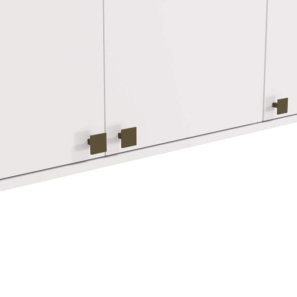 Alacena Aérea 120cm MDF 3 Puertas Kappesberg Blanco