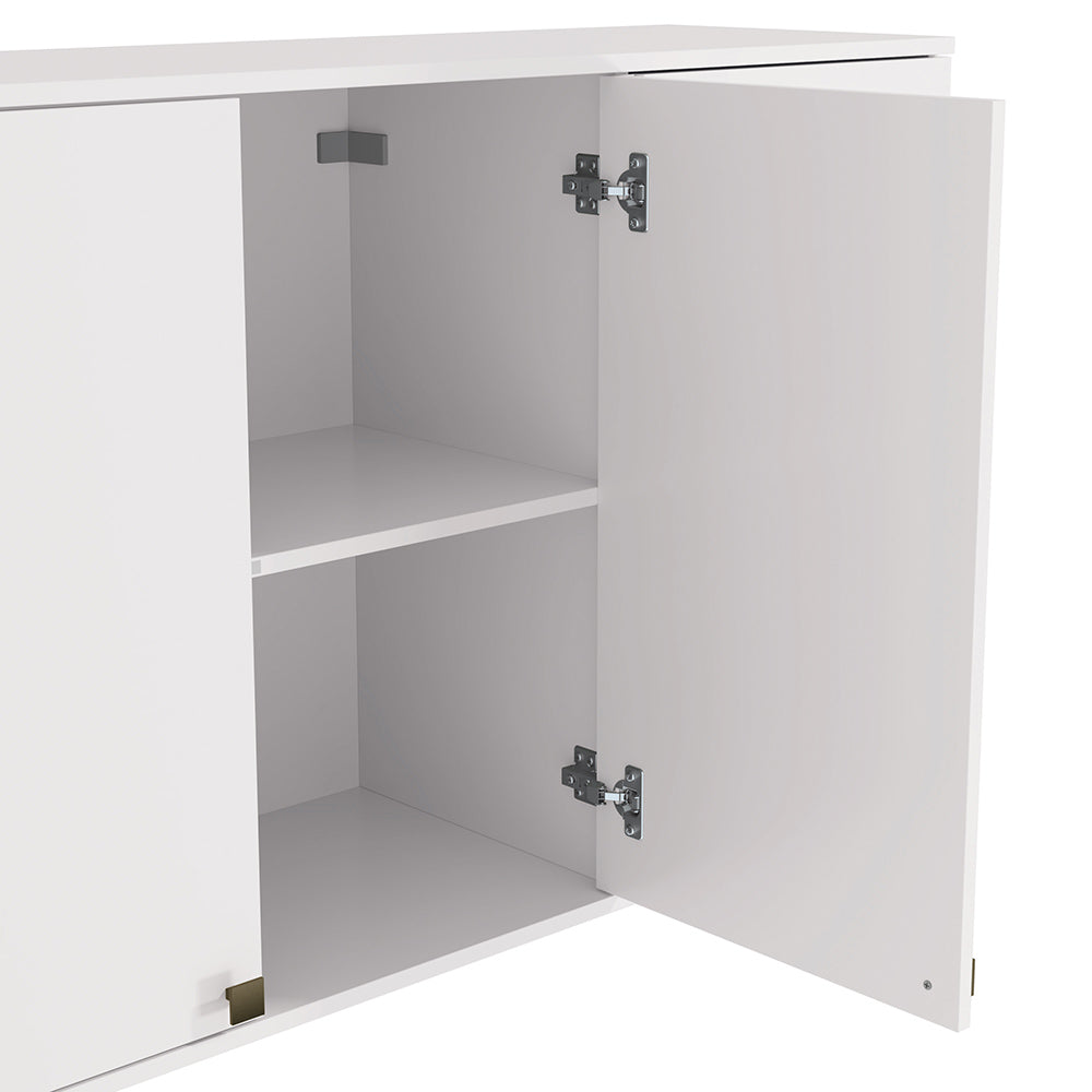 Alacena Aérea 120cm MDF 3 Puertas Kappesberg Blanco