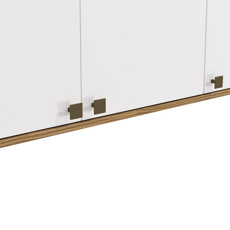 Alacena Aérea 120cm MDF 3 Puertas Kappesberg Marrón/Blanco