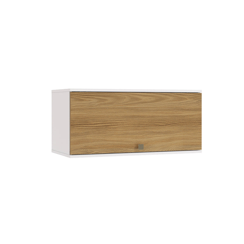 Alacena Aérea 80cm MDF Basculante Kappesberg Blanco/Marrón