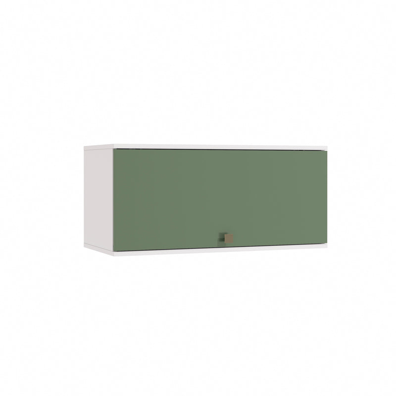 Alacena Aérea 80cm MDF Basculante Kappesberg Blanco/Verde