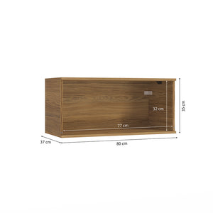 Alacena Aérea 80cm MDF Basculante Kappesberg Marrón