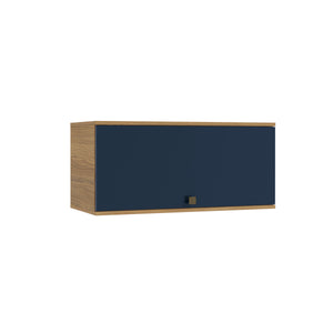 Alacena Aérea 80cm MDF Basculante Kappesberg Marrón/Azul