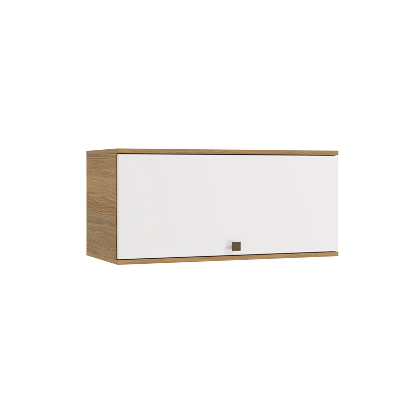 Alacena Aérea 80cm MDF Basculante Kappesberg Marrón/Blanco