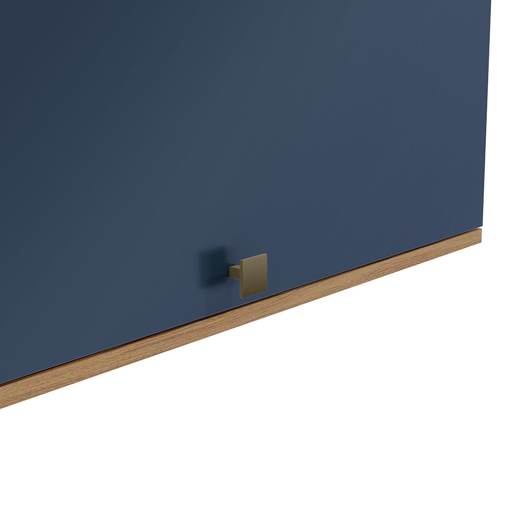 Alacena Aérea 80cm MDF Basculante Kappesberg Marrón/Azul