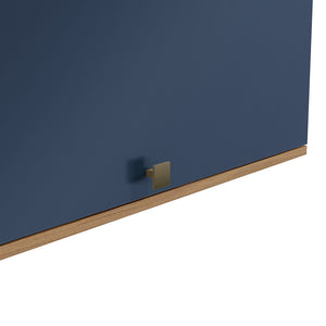 Alacena Aérea 80cm MDF Basculante Kappesberg Marrón/Azul