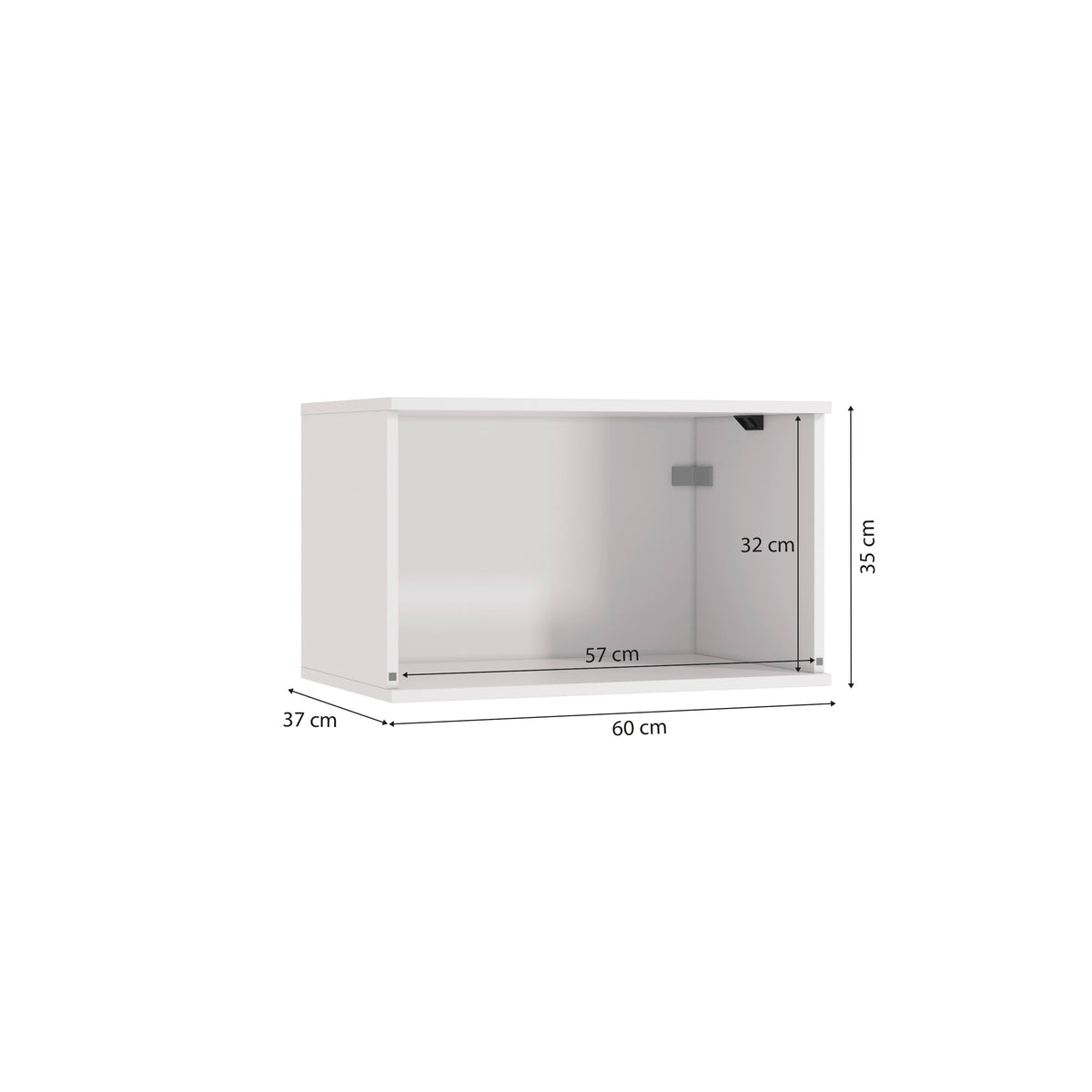 Alacena Aérea 60cm MDF Basculante Kappesberg Blanco