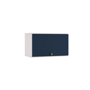 Alacena Aérea 60cm MDF Basculante Kappesberg Blanco/Azul