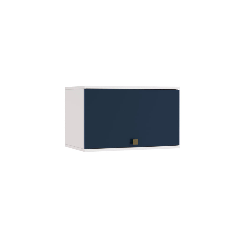Alacena Aérea 60cm MDF Basculante Kappesberg Blanco/Azul