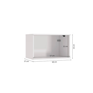 Alacena Aérea 60cm MDF Basculante Kappesberg Blanco/Azul