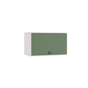 Alacena Aérea 60cm MDF Basculante Kappesberg Blanco/Verde