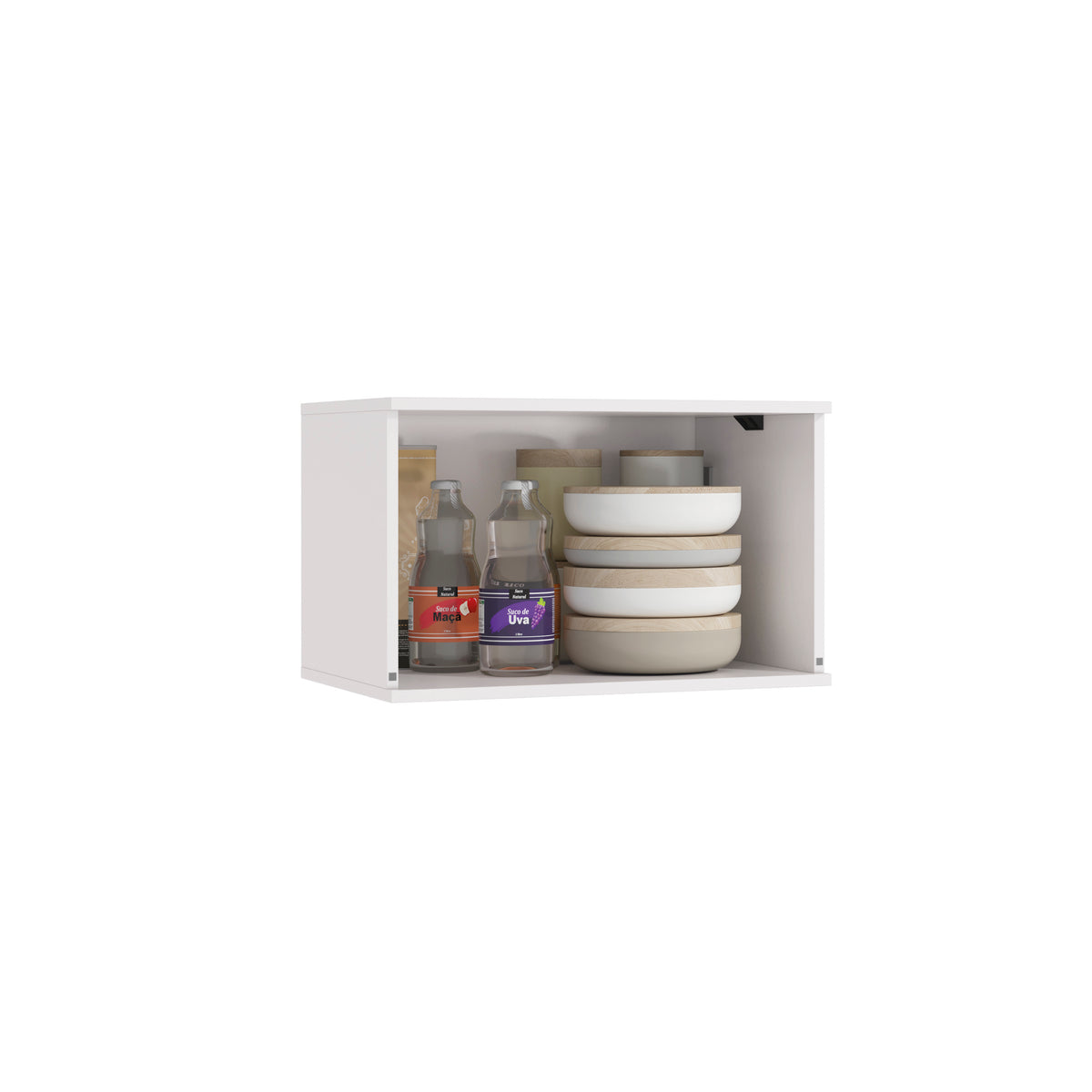 Alacena Aérea 60cm MDF Basculante Kappesberg Blanco/Verde