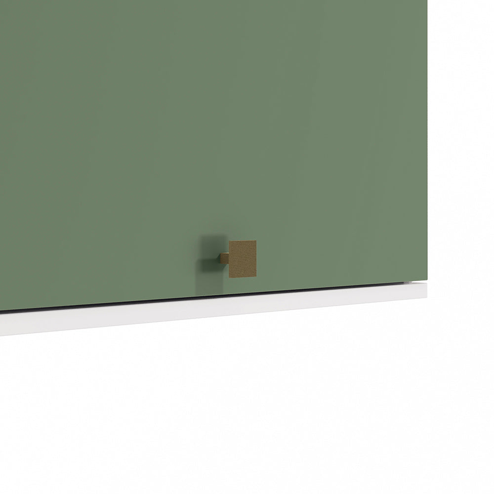 Alacena Aérea 60cm MDF Basculante Kappesberg Blanco/Verde