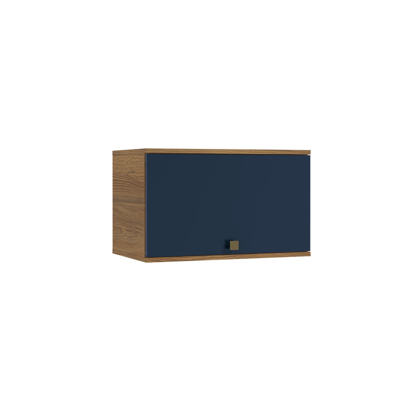 Alacena Aérea 60cm MDF Basculante Kappesberg Marrón/Azul